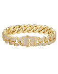 12mm 18k gold iceman cuban bracelet by Iceman Society