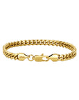 5mm 18k gold plain cuban bracelet by Iceman Society
