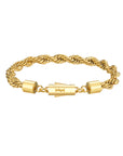 6mm 18k gold rope bracelet by Iceman Society