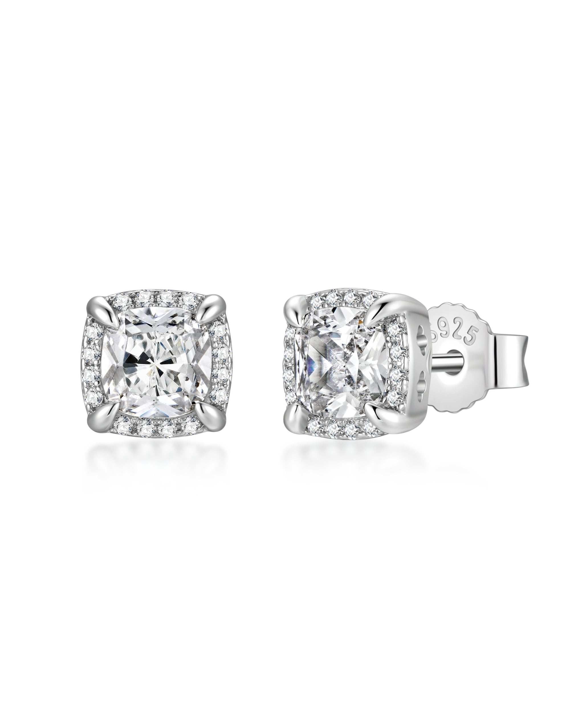 White gold diamond earrings by Iceman Society