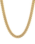 12m 18k gold plain cuban necklace by Iceman Society